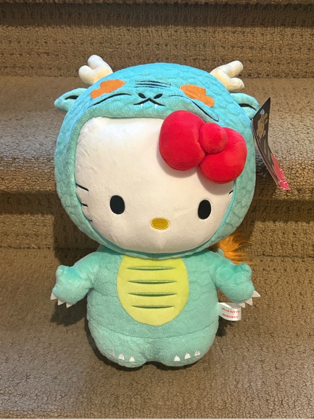 NWT~SANRIO Hello Kitty Chinese Zodiac Plush in Teal Dragon 14”
